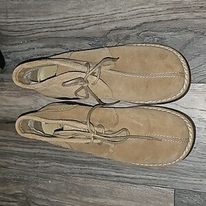 Ellemenno booties suede platform lace up boots brown I0